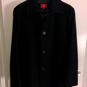 Black Cole Haan Wool Coat